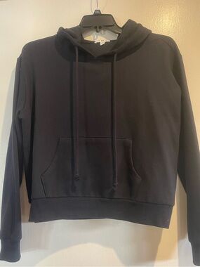 bp Black Pullover Hoodie with Kangaroo Pocket
